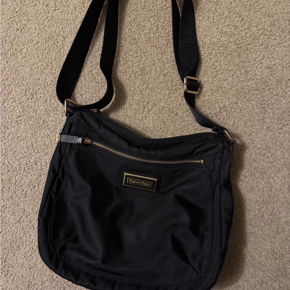 Calvin Klein Black Nylon Shoulder Bag
